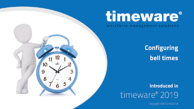 Configuring bell times