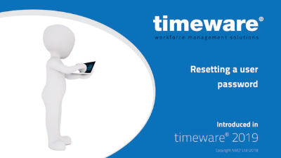 Resetting a user password