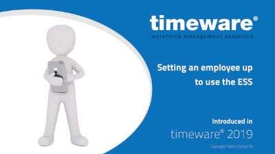 Setting an employee up to use the ESS
